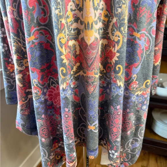 Soft Surroundings Boho Floral Tunic Top - Size L - Picture 4 of 8